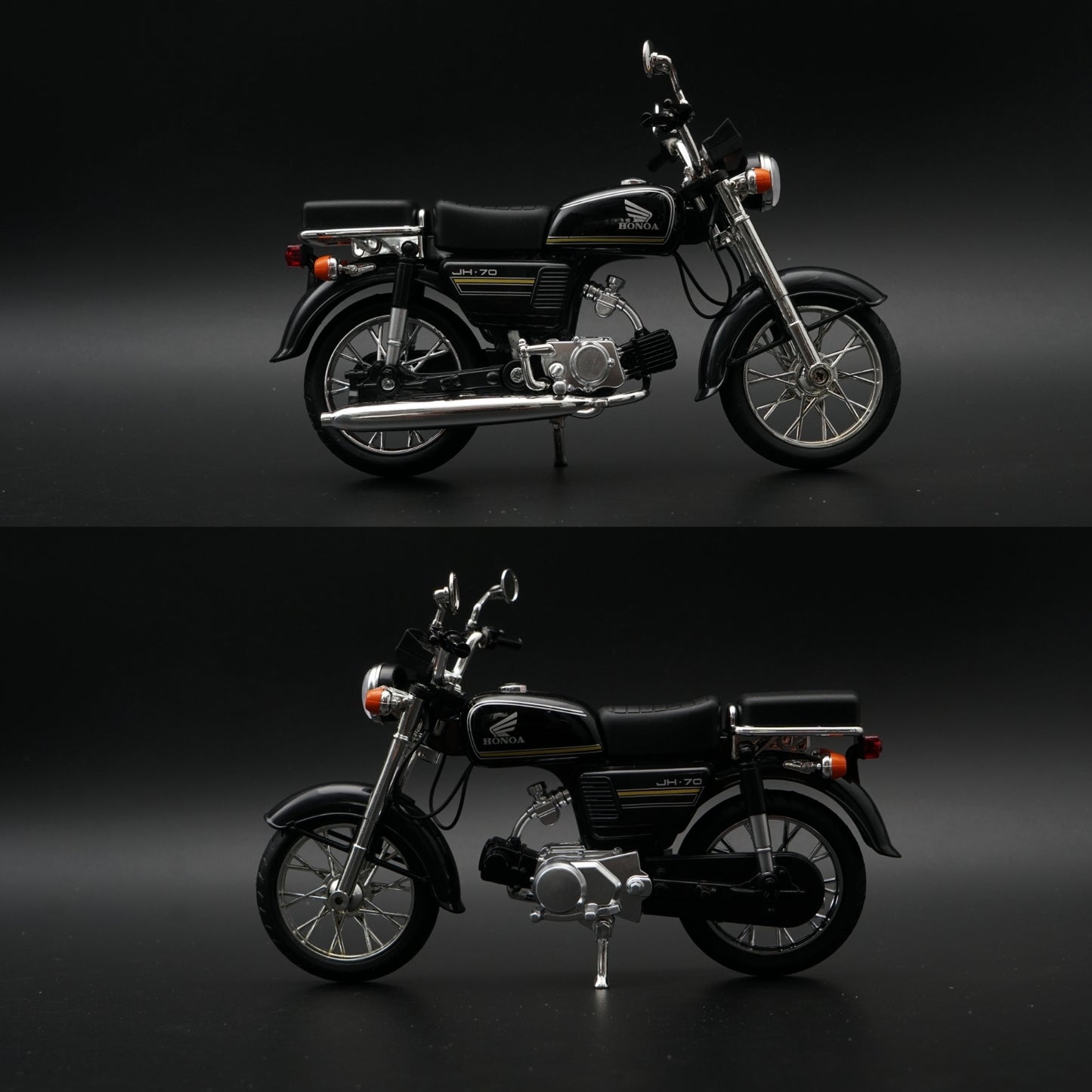 1:10 Scale Honda JH-70 Diecast Model Bike – Black ,STOCK CLEARING - Kunju Vandi