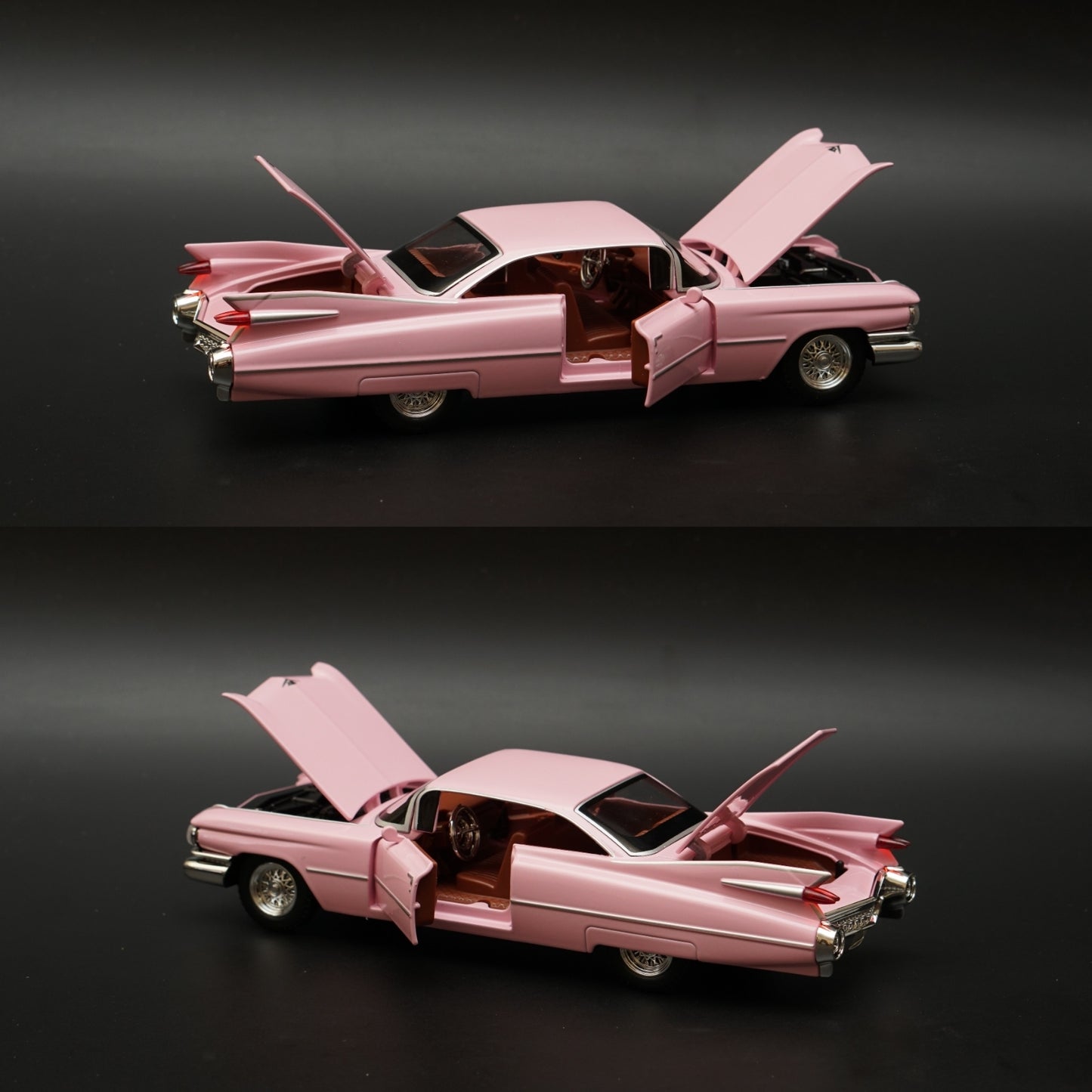 1:24 Cadillac Eldorado, Premium Quality , Pink - Kunju Vandi