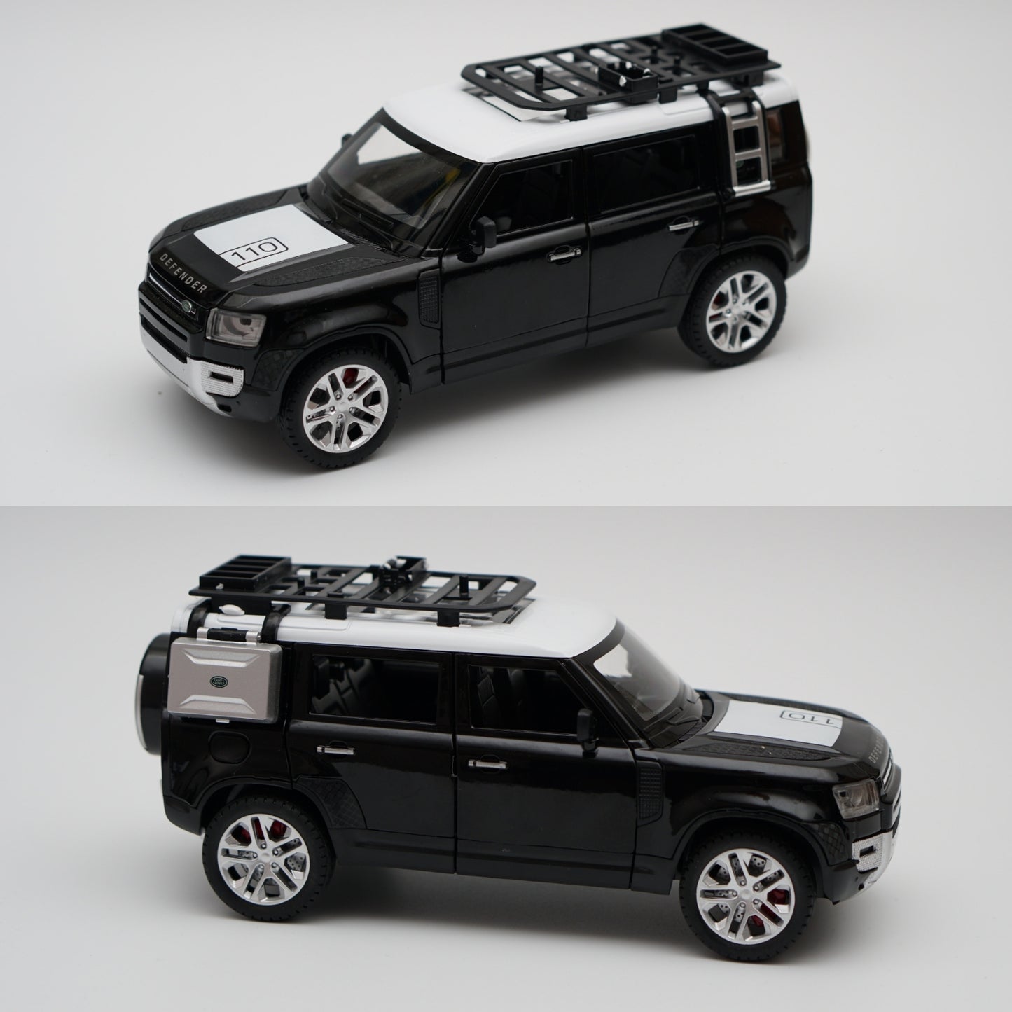 1:24 Defender Premium Quality Diecast (Black) - Kunju Vandi