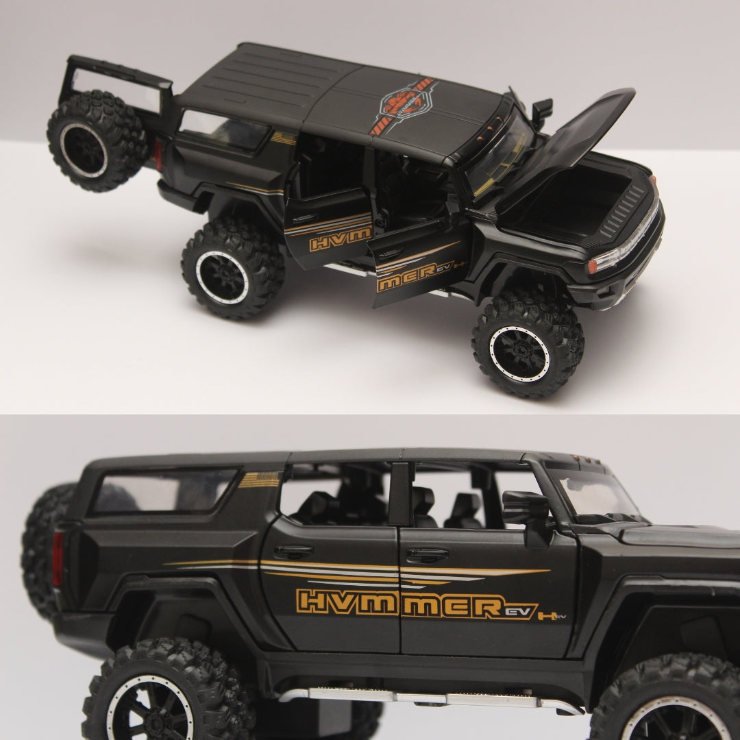 1:24 Hummer Ev Diecast , Premium Quality , Black - Kunju Vandi