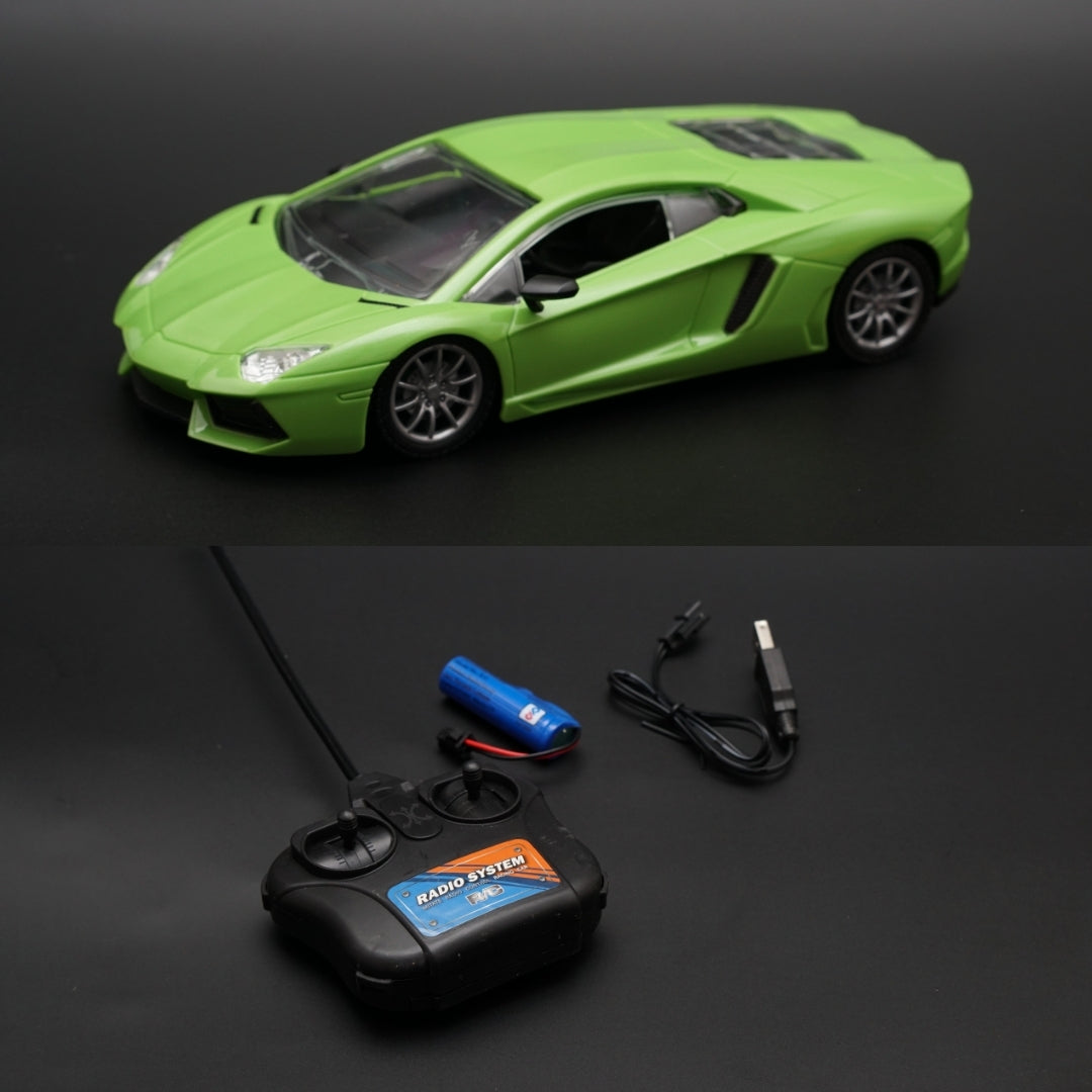 1:24 Lambo Remote control , Green - Kunju Vandi