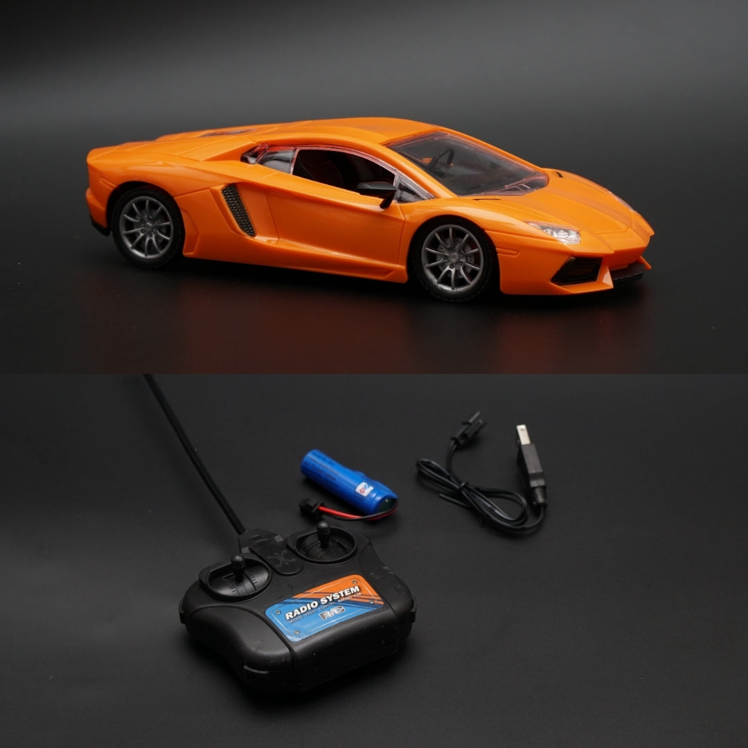 1:24 Lambo Remote control , Orange - Kunju Vandi