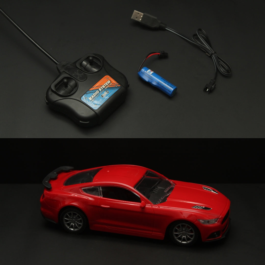 1:24 Mustang Remote control , Red - Kunju Vandi