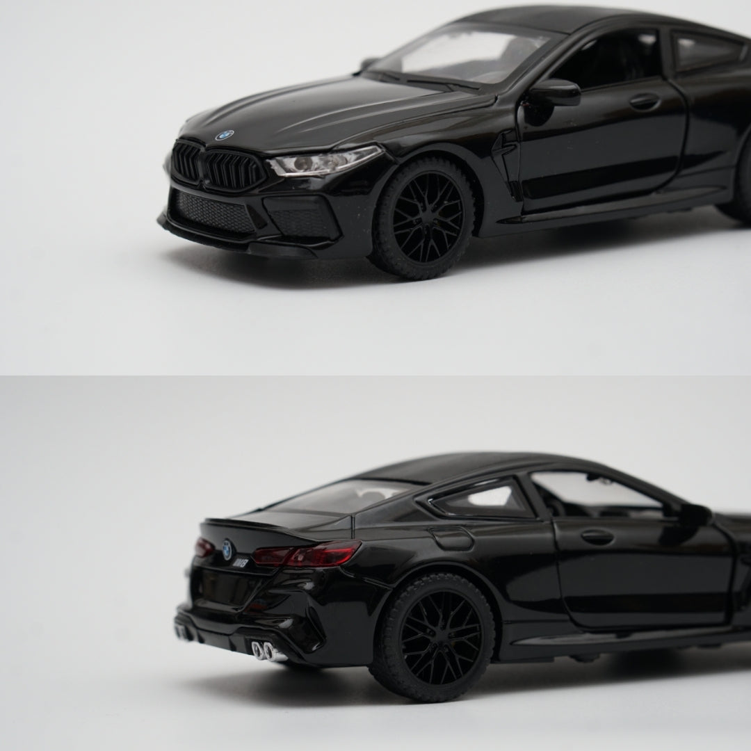 1:32 BMW M8 , Premium Quality Diecast Black - Kunju Vandi