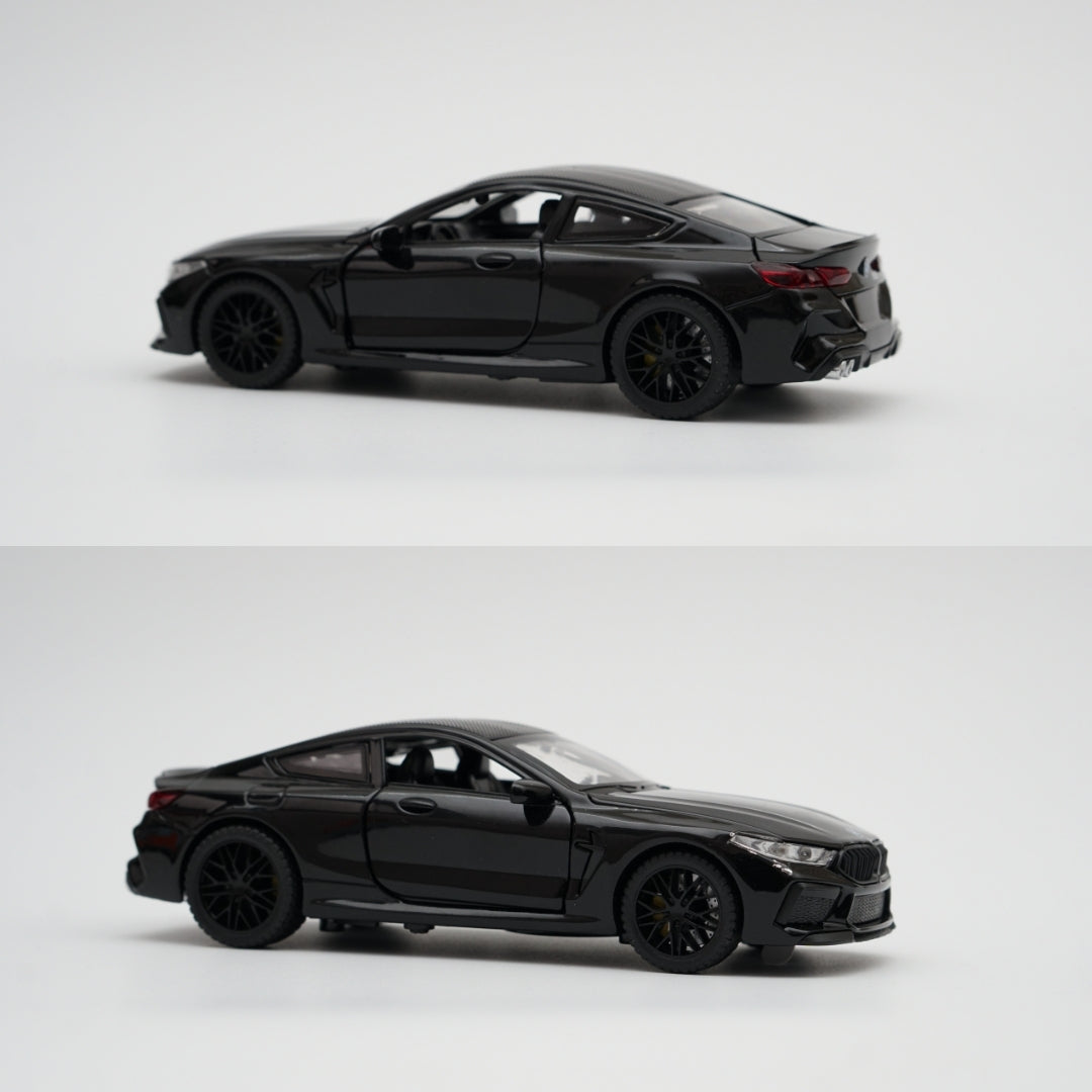1:32 BMW M8 , Premium Quality Diecast Black - Kunju Vandi