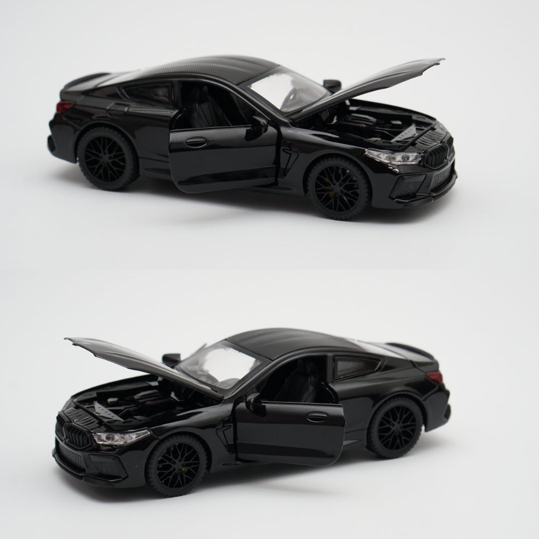 1:32 BMW M8 , Premium Quality Diecast Black - Kunju Vandi