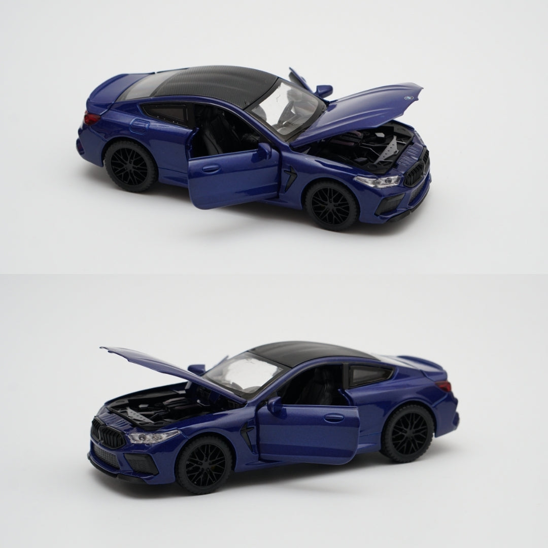 1:32 BMW M8 , Premium Quality Diecast Black - Kunju Vandi