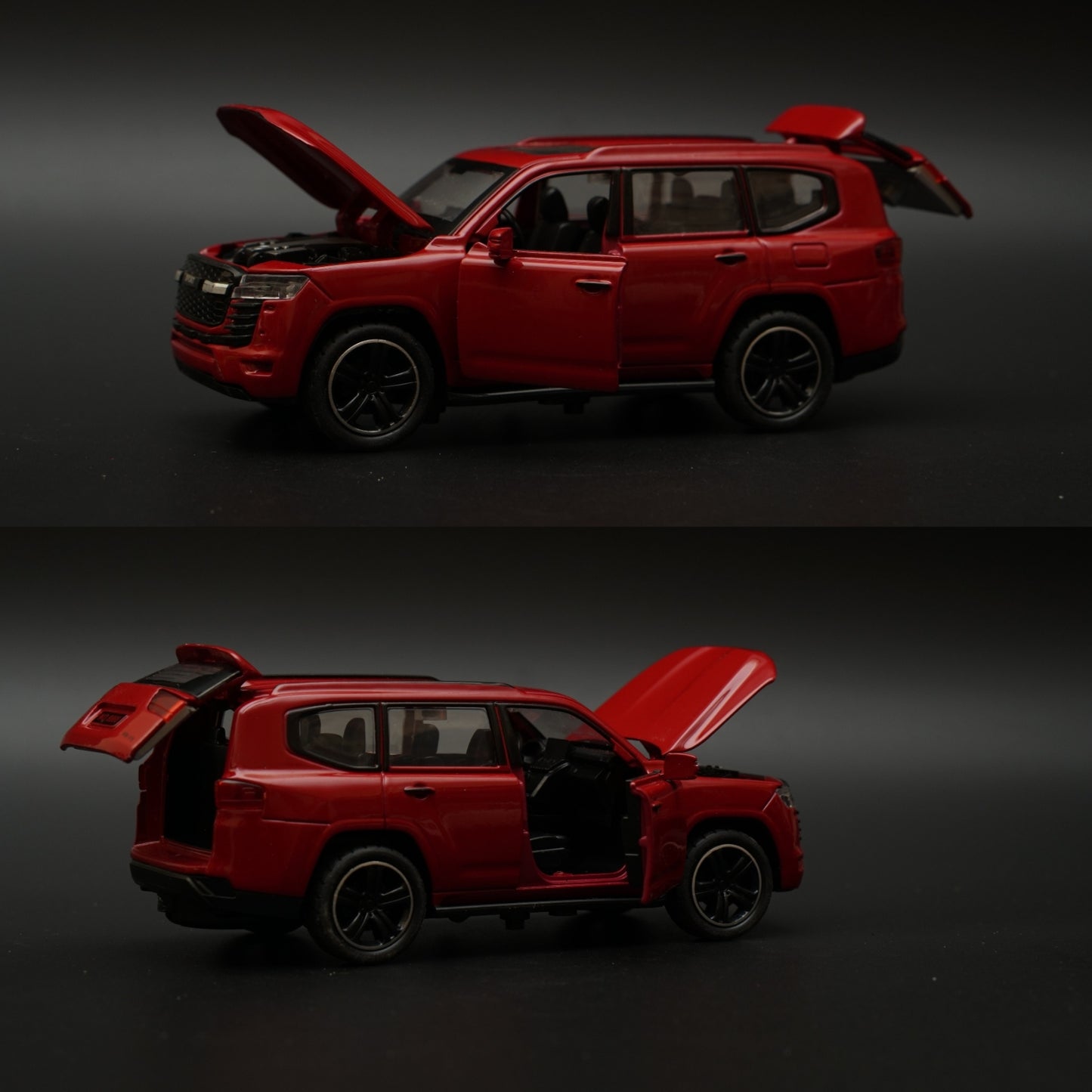 1:32 Land Cruiser Diecast Red - Kunju Vandi