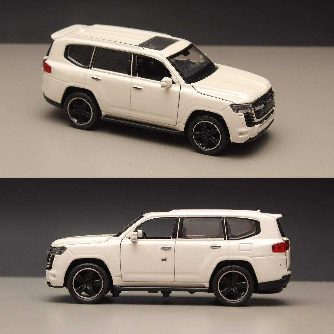 1:32 Land Cruiser Diecast White - Kunju Vandi