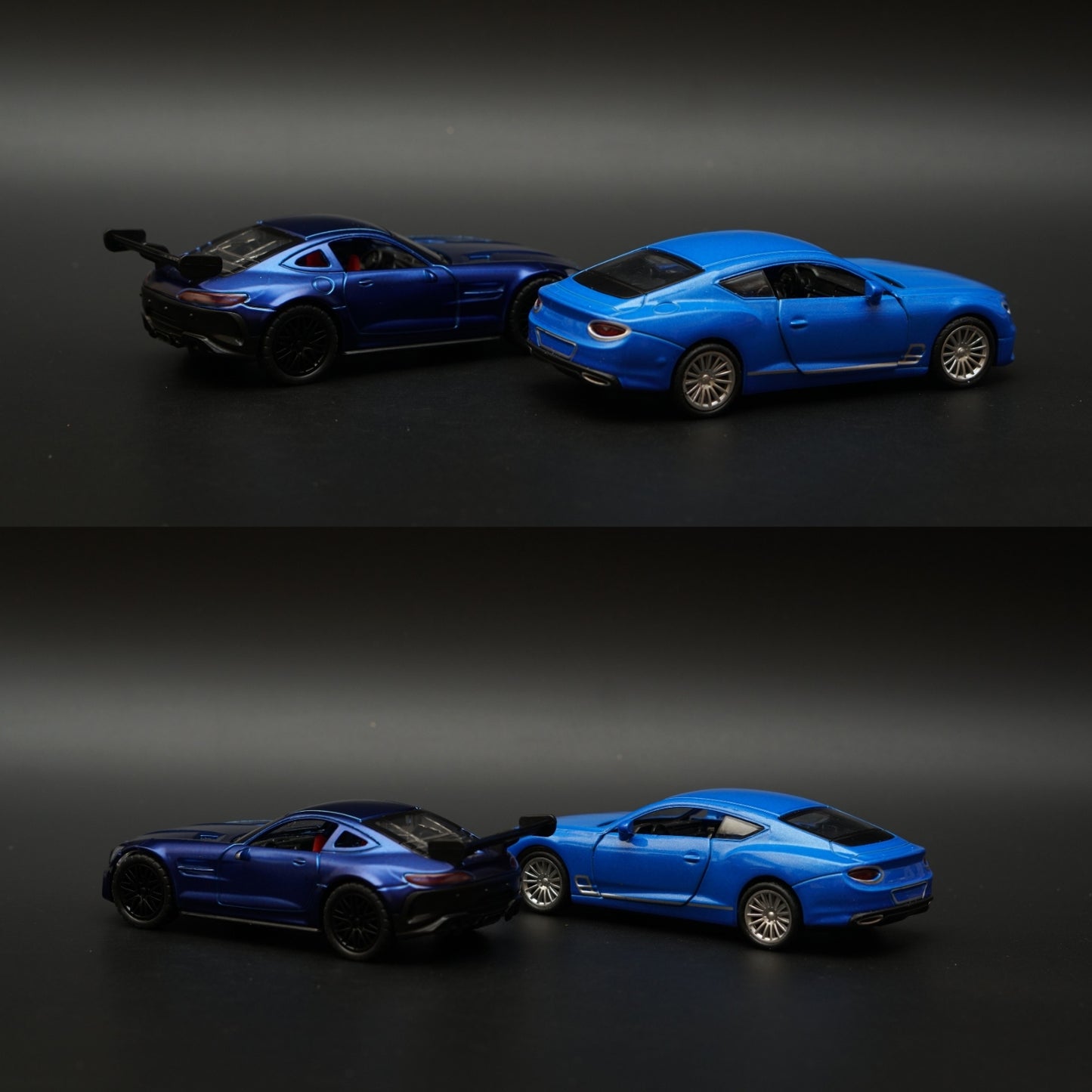 1:36 Amg Gt , Bentley Diecast combo (Blue,Blue) - Kunju Vandi