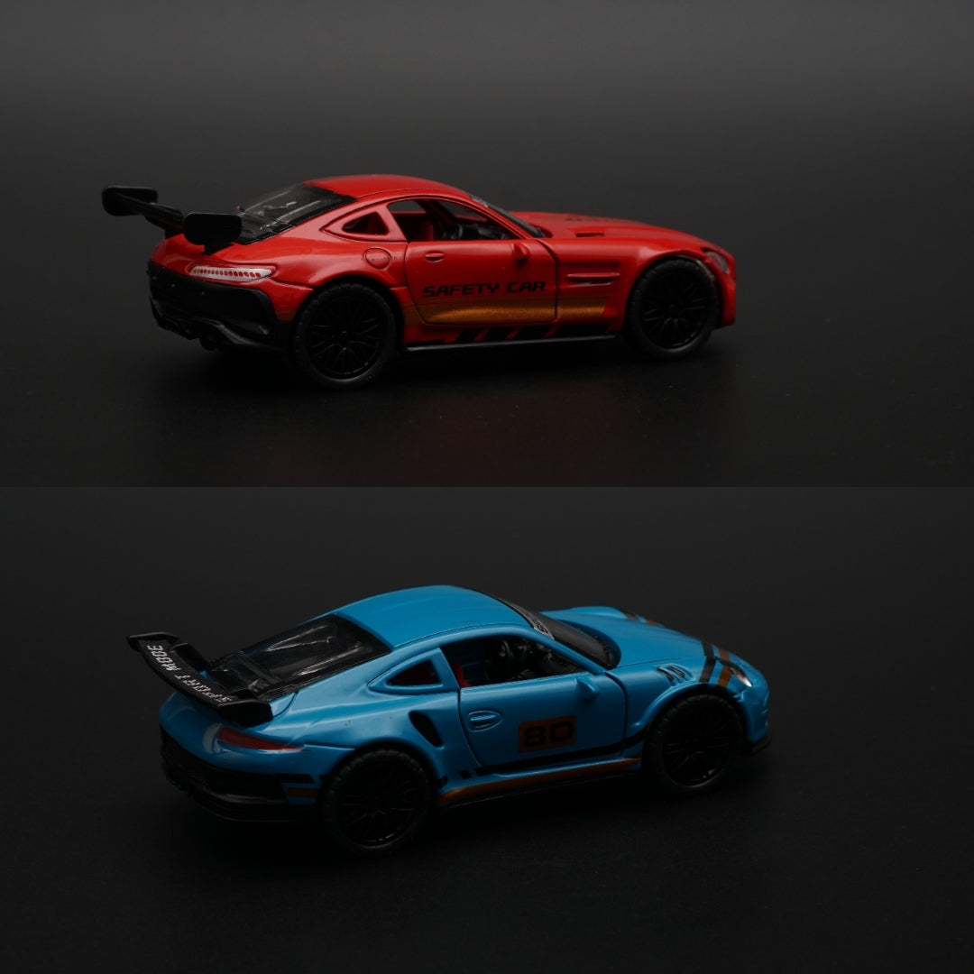 1:36 Amg Gt , Porsche Diecast Combo - Kunju Vandi