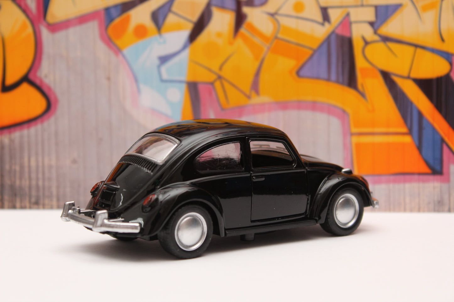 1:36 Beetle Metal Body Black - Kunju Vandi
