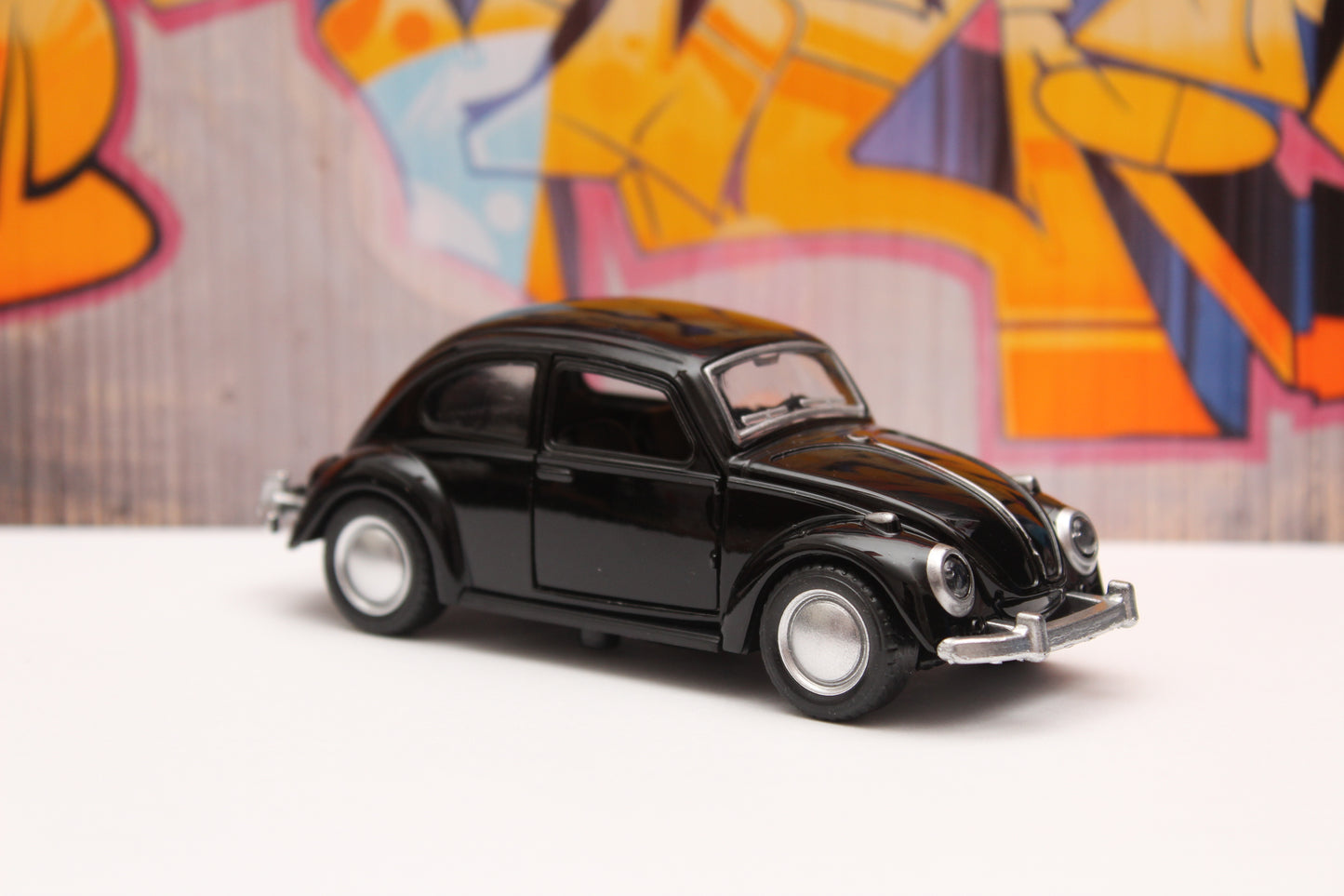 1:36 Beetle Metal Body Black - Kunju Vandi