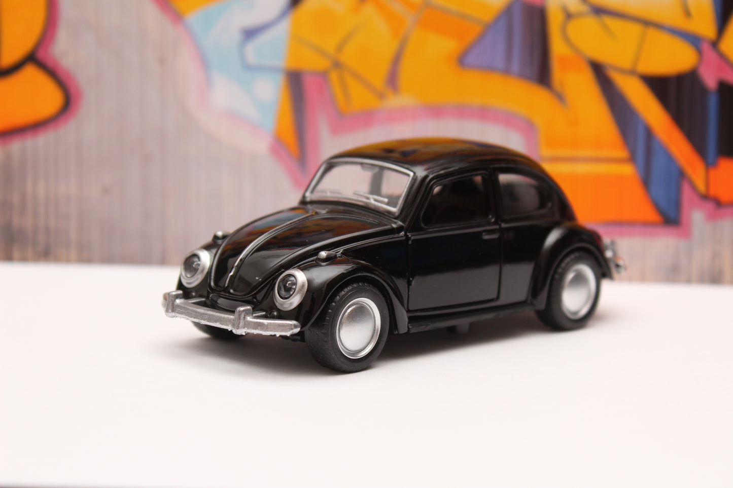 1:36 Beetle Metal Body Black - Kunju Vandi