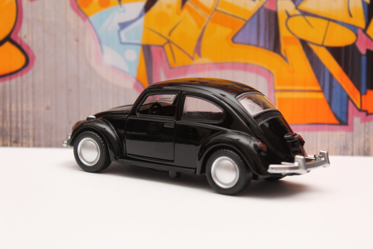 1:36 Beetle Metal Body Black - Kunju Vandi