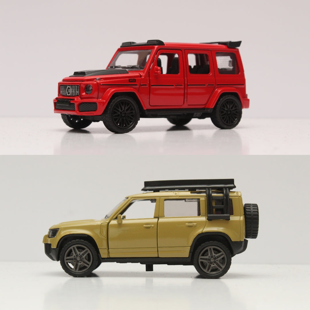 1:36 Defender, Gwagon Diecast Combo - Kunju Vandi
