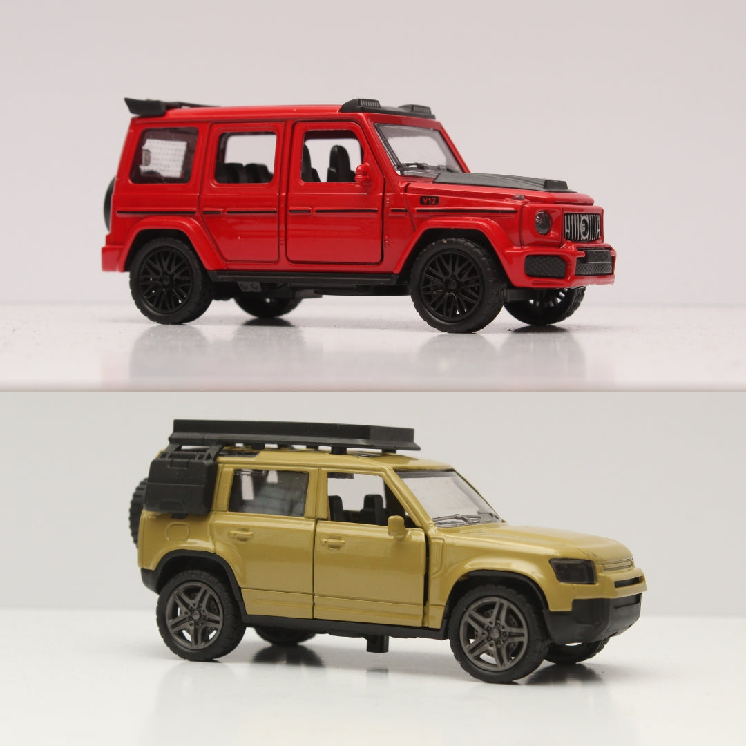 1:36 Defender, Gwagon Diecast Combo - Kunju Vandi