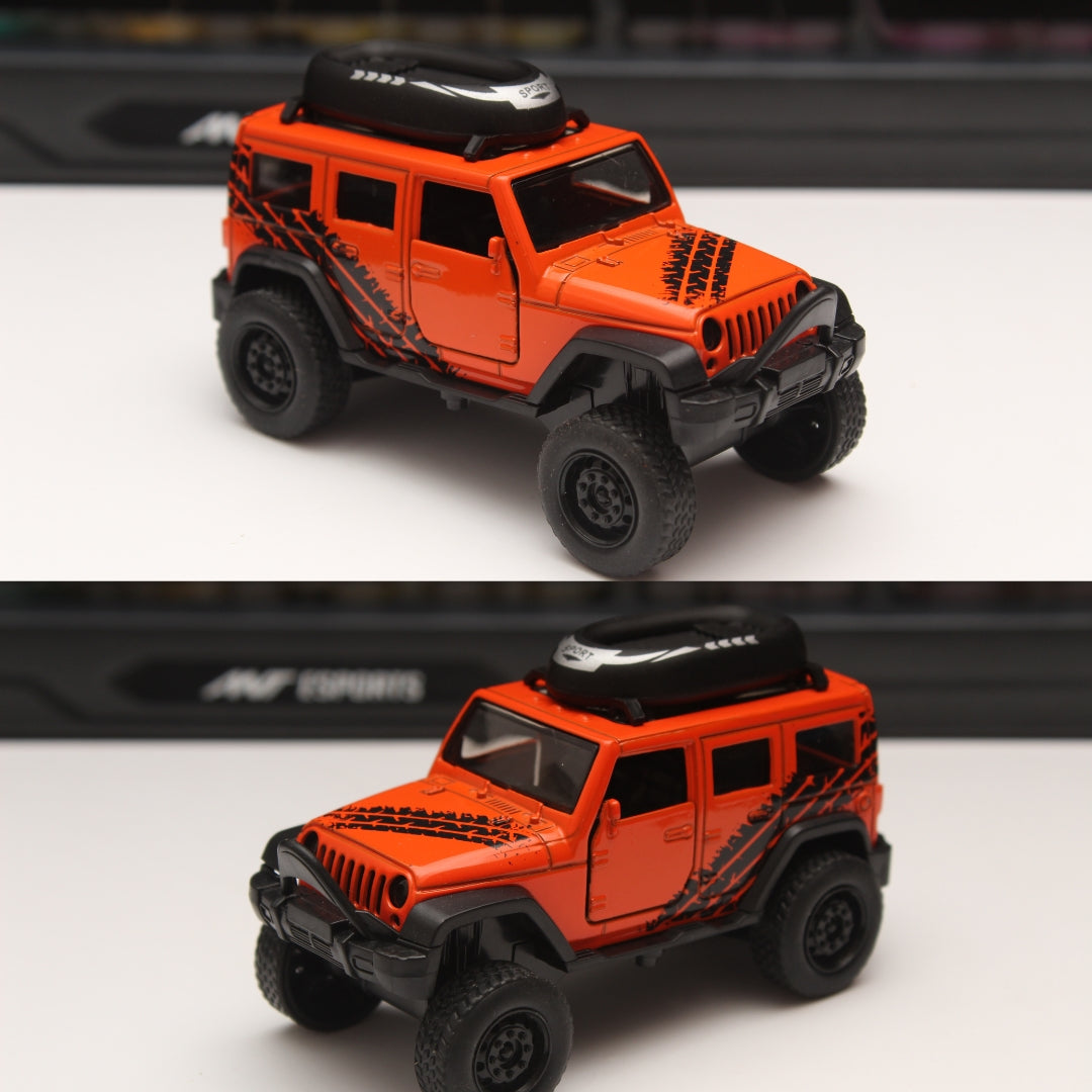 1:36 Fj Cruiser, Wrangler Diecast Combo - Kunju Vandi