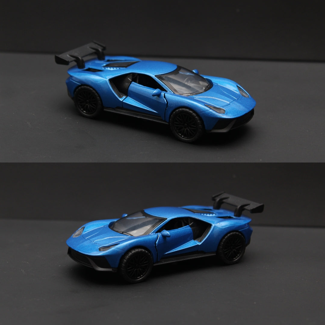 1:36 Ford GT Diecast Blue - Kunju Vandi