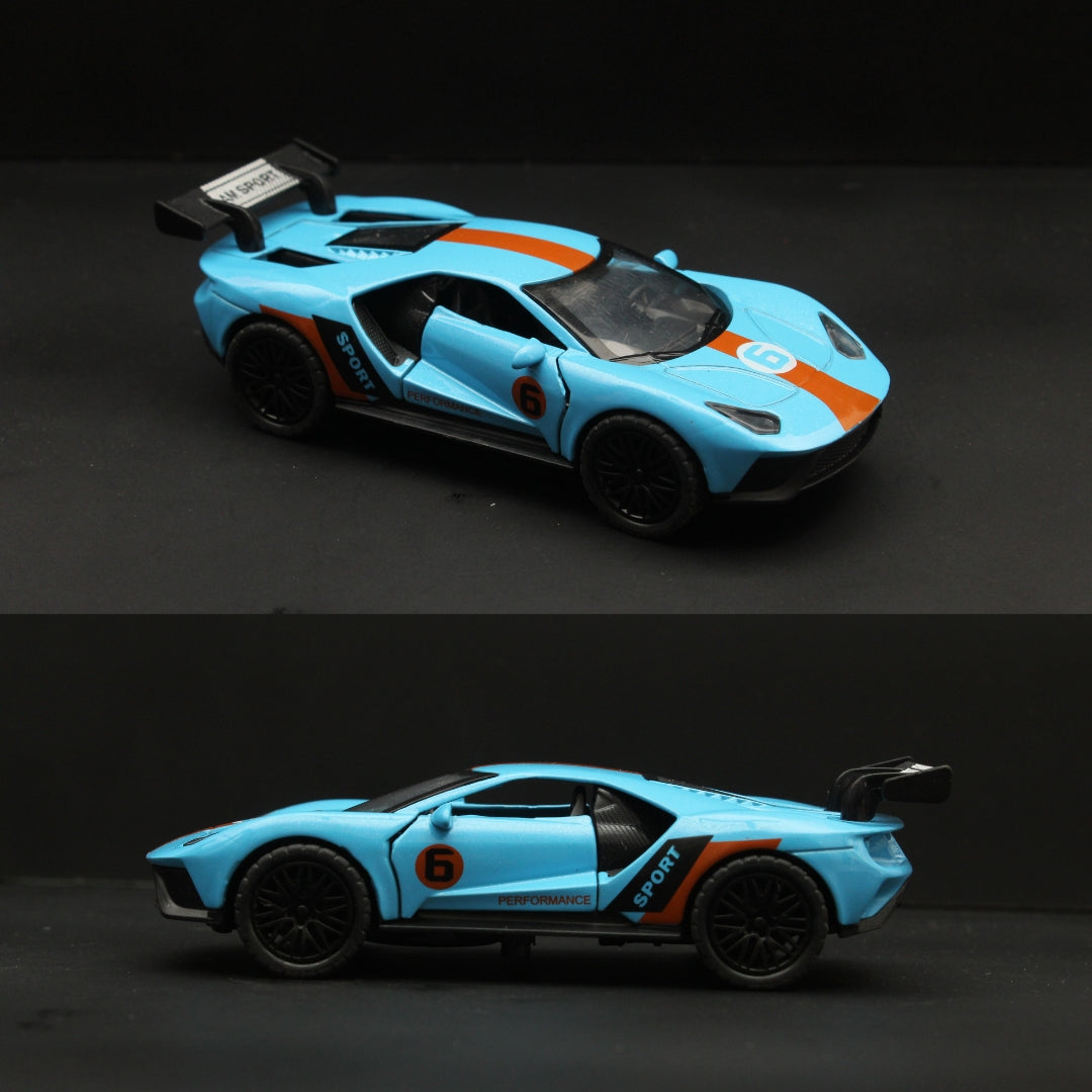 1:36 Ford GT Diecast , Blue - Kunju Vandi