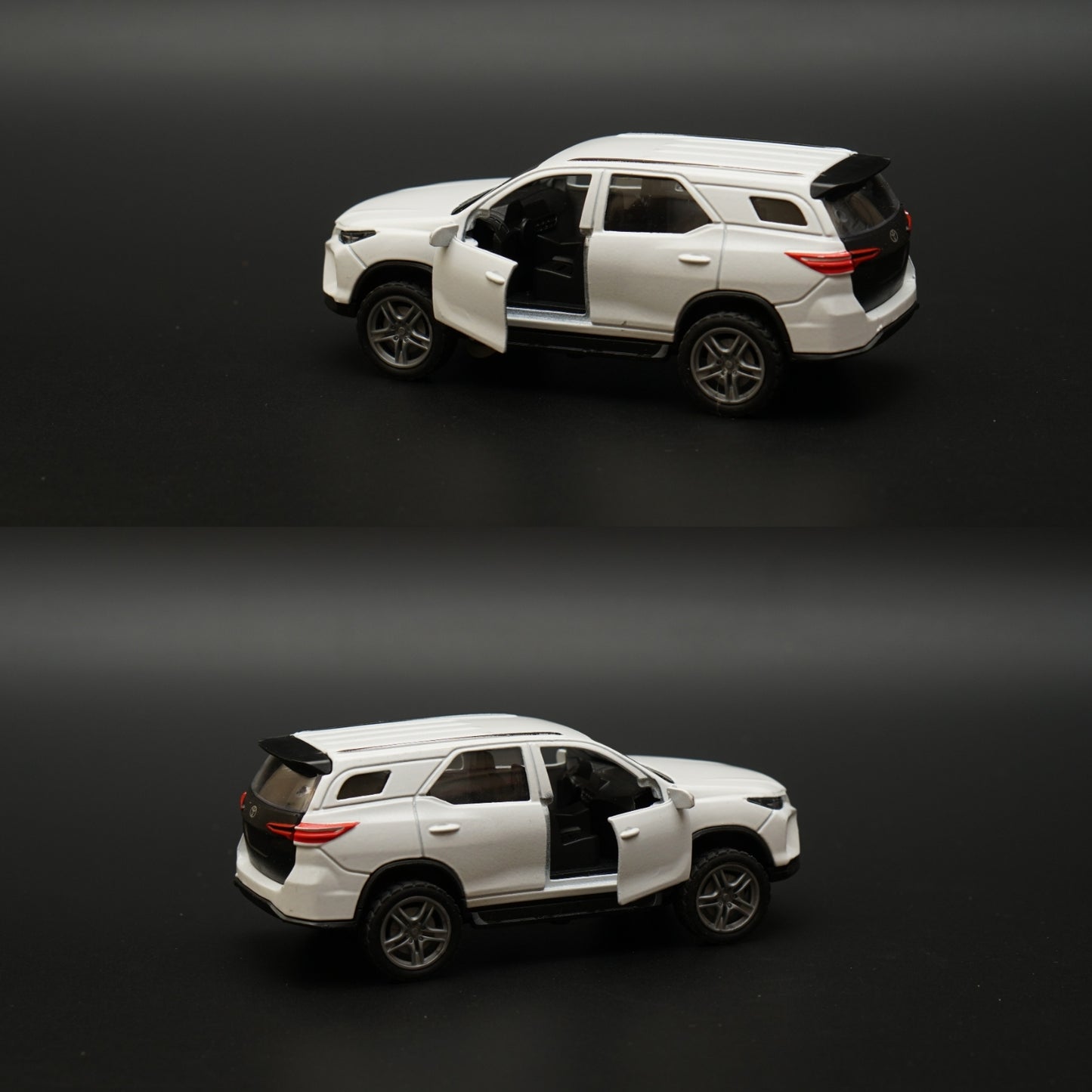 1:36 Fortuner With Lights White - Kunju Vandi