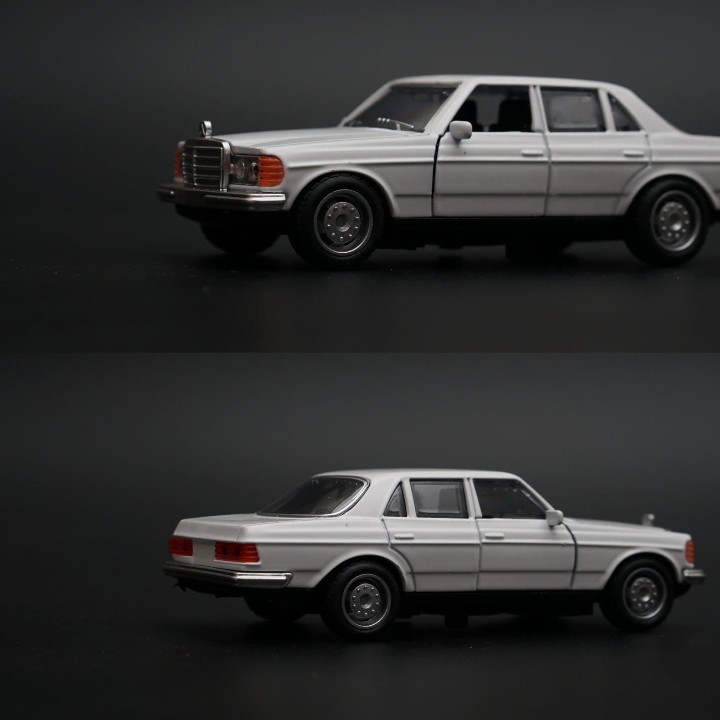 1:36 Mercedes Benz W123 Metal Diecast Car (White) - Kunju Vandi
