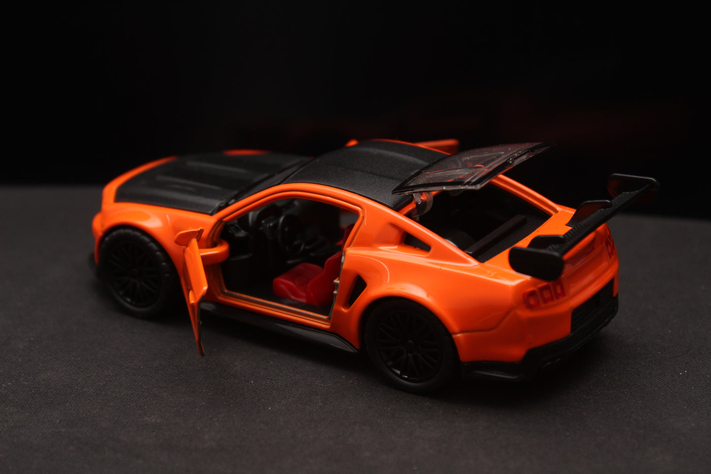 1:36 Mustang (Orange) Diecast - Kunju Vandi