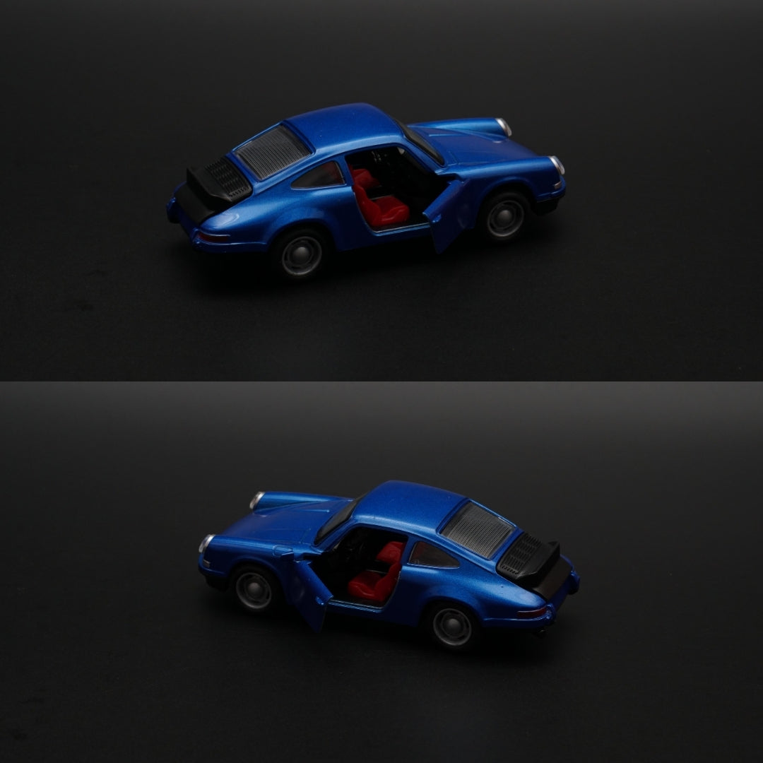 1:36 Porsche 911 With Lights Blue - Kunju Vandi