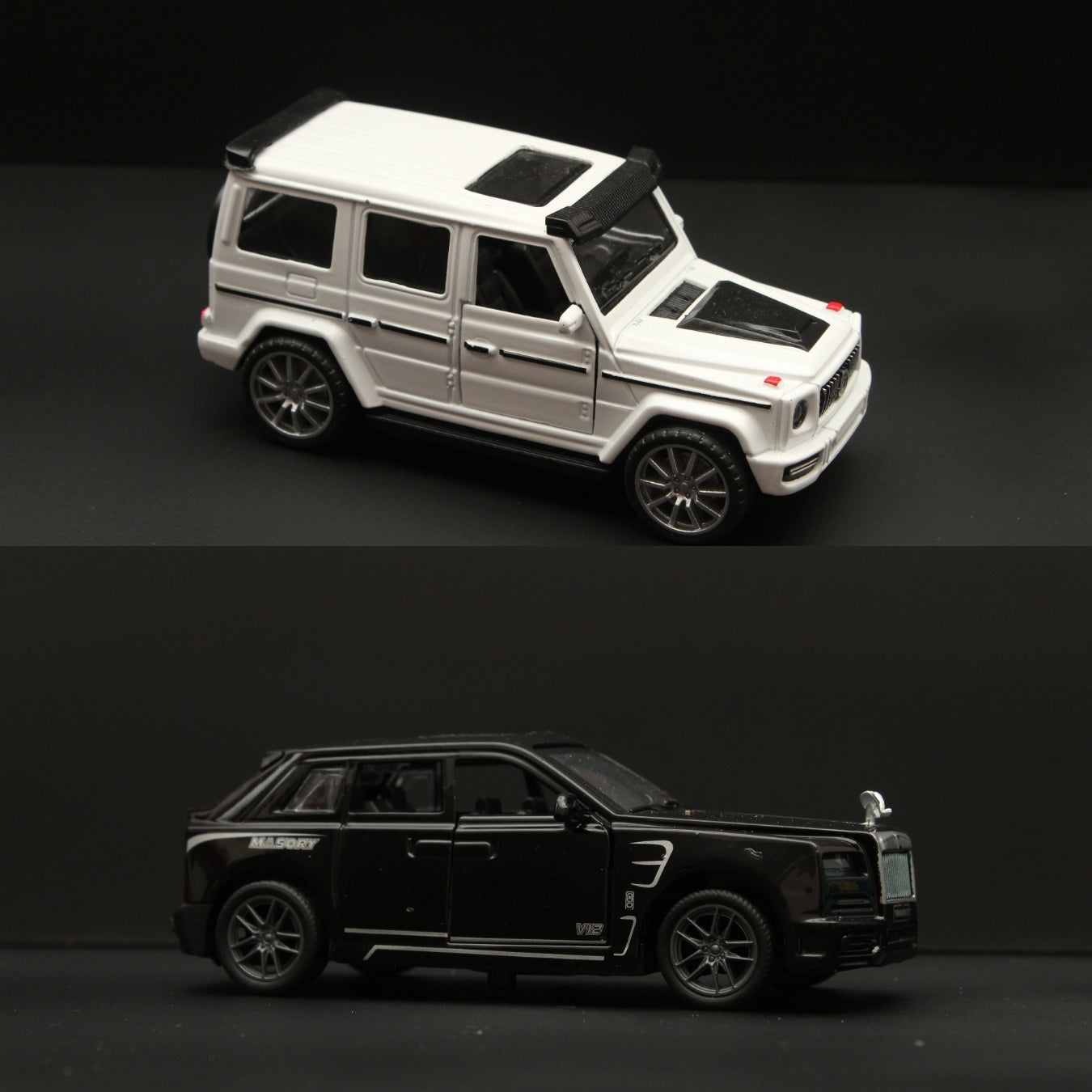 1:36 Rolls Royce Cullinan, Gwagon Diecast Combo - Kunju Vandi