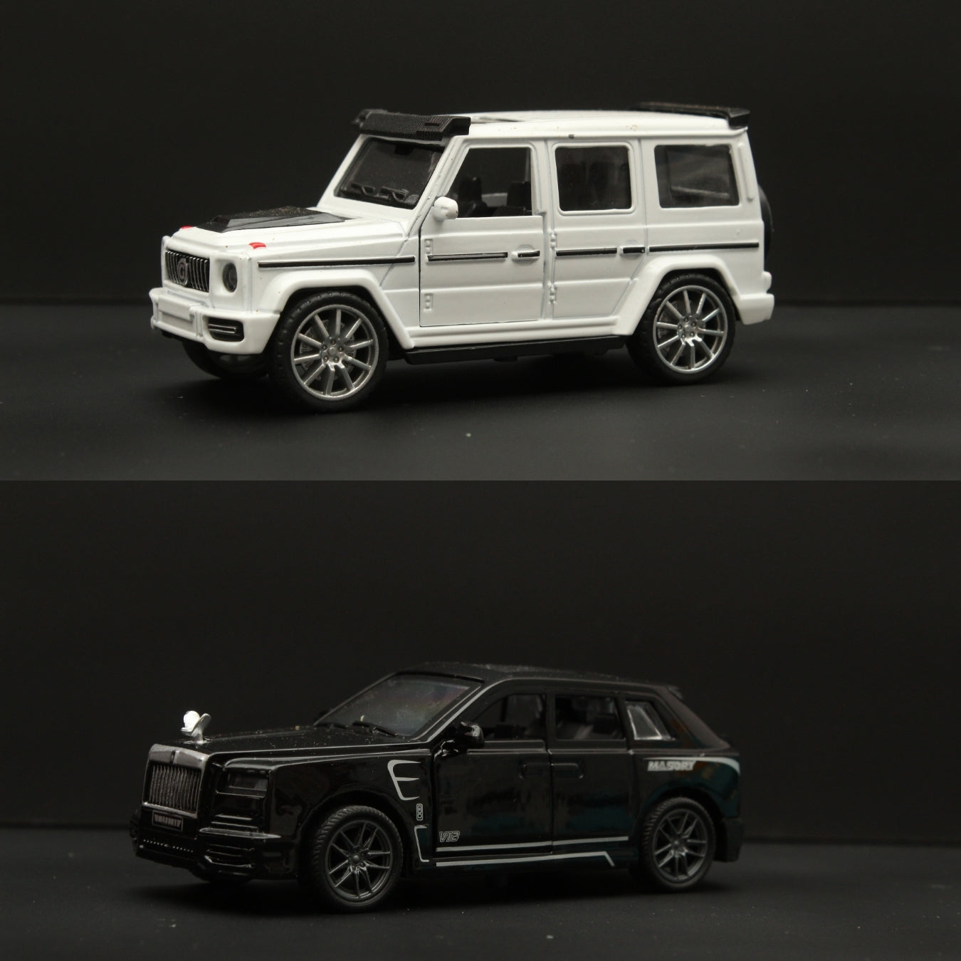 1:36 Rolls Royce Cullinan, Gwagon Diecast Combo - Kunju Vandi