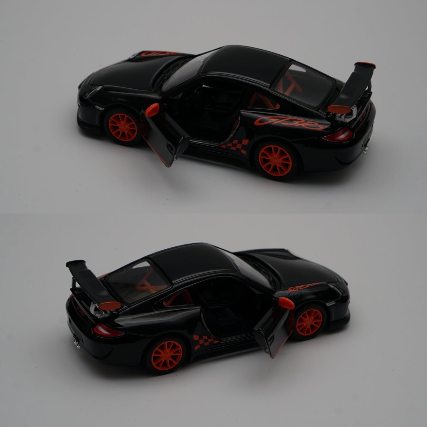 1:36 kinsmart 2010 Porsche 911 GT3 RS (Black) - Kunju Vandi