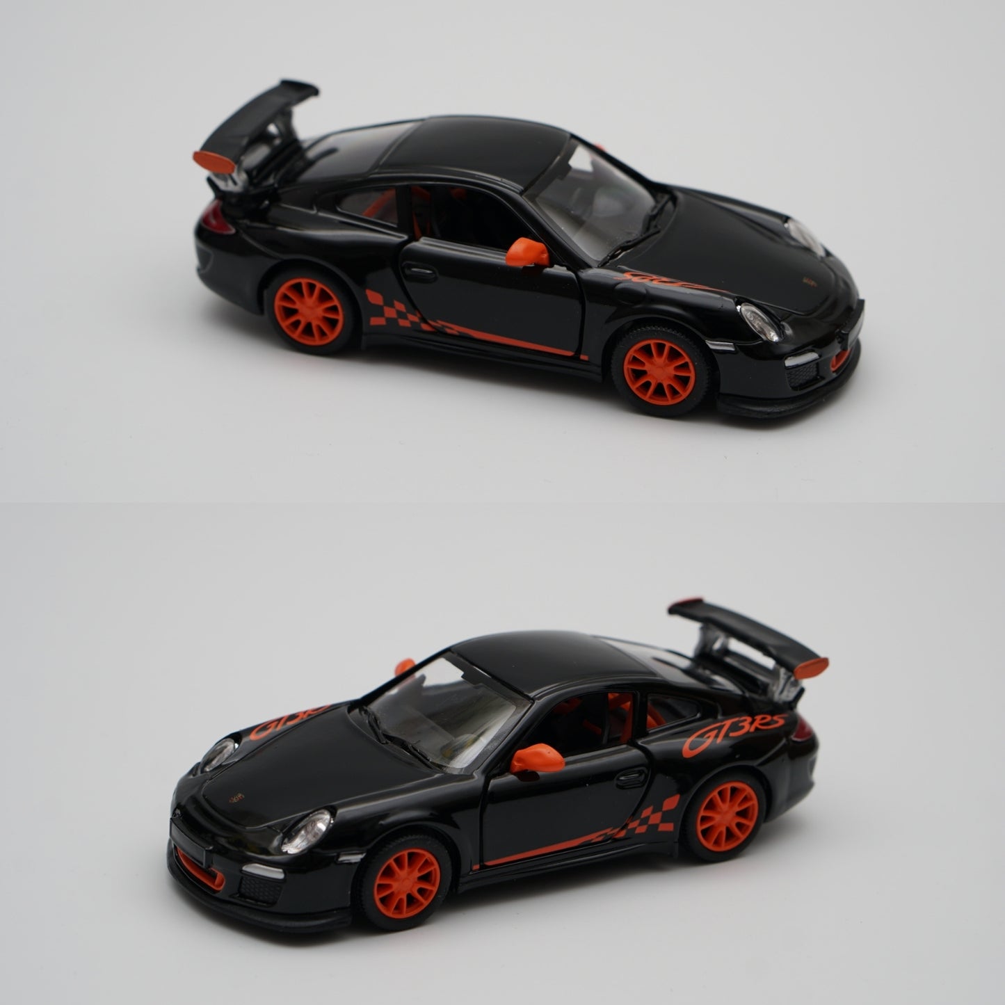 1:36 kinsmart 2010 Porsche 911 GT3 RS (Black) - Kunju Vandi
