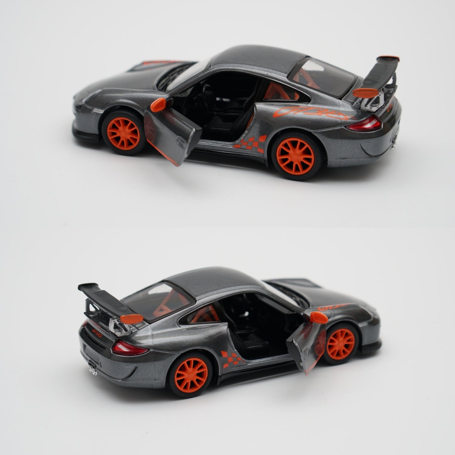 1:36 kinsmart 2010 Porsche 911 GT3 RS (Grey) - Kunju Vandi