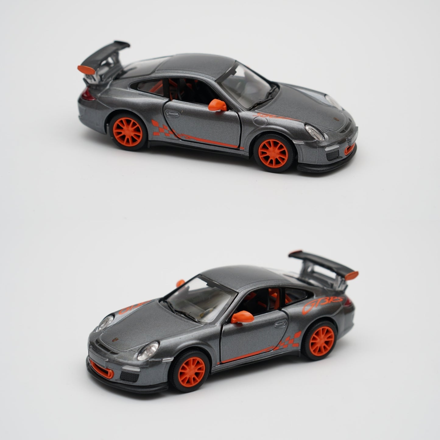 1:36 kinsmart 2010 Porsche 911 GT3 RS (Grey) - Kunju Vandi