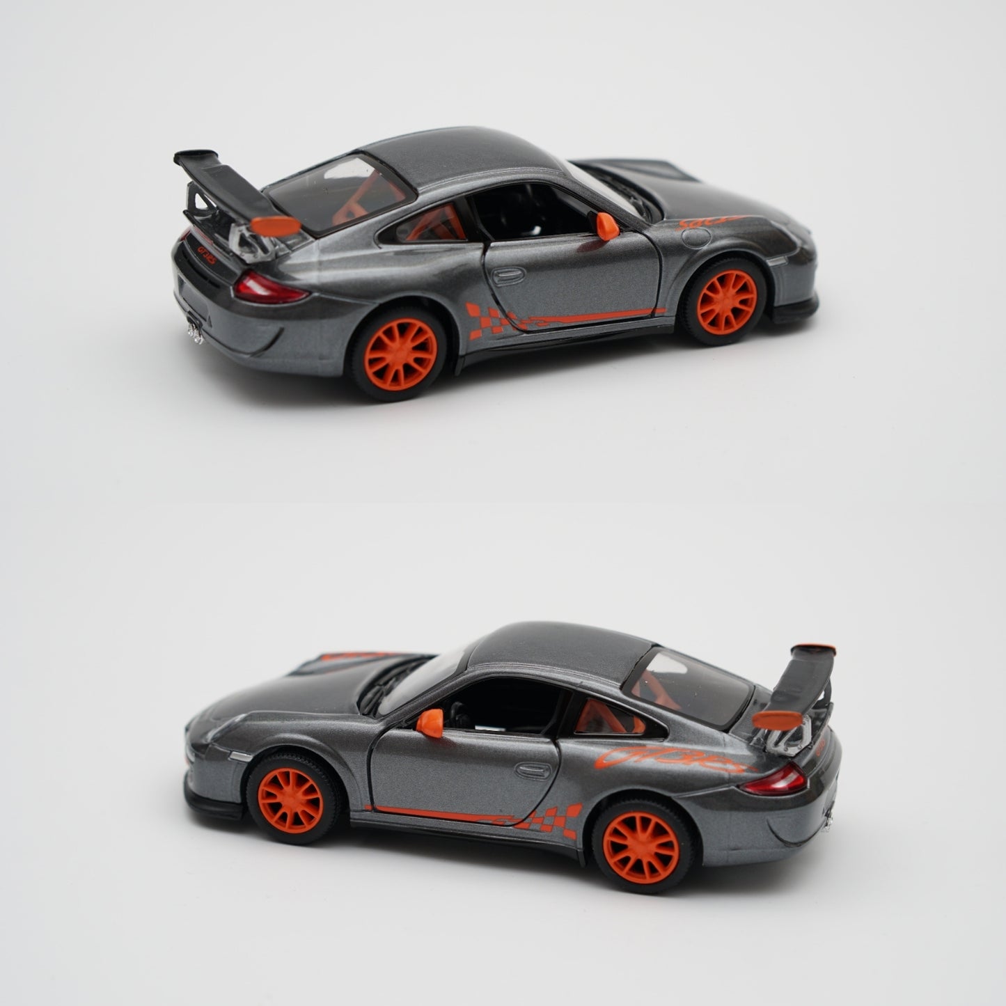 1:36 kinsmart 2010 Porsche 911 GT3 RS (Grey) - Kunju Vandi