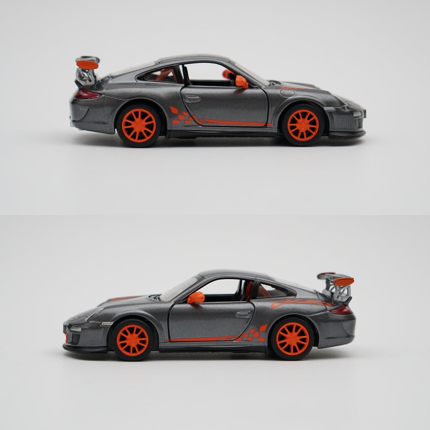 1:36 kinsmart 2010 Porsche 911 GT3 RS (Grey) - Kunju Vandi