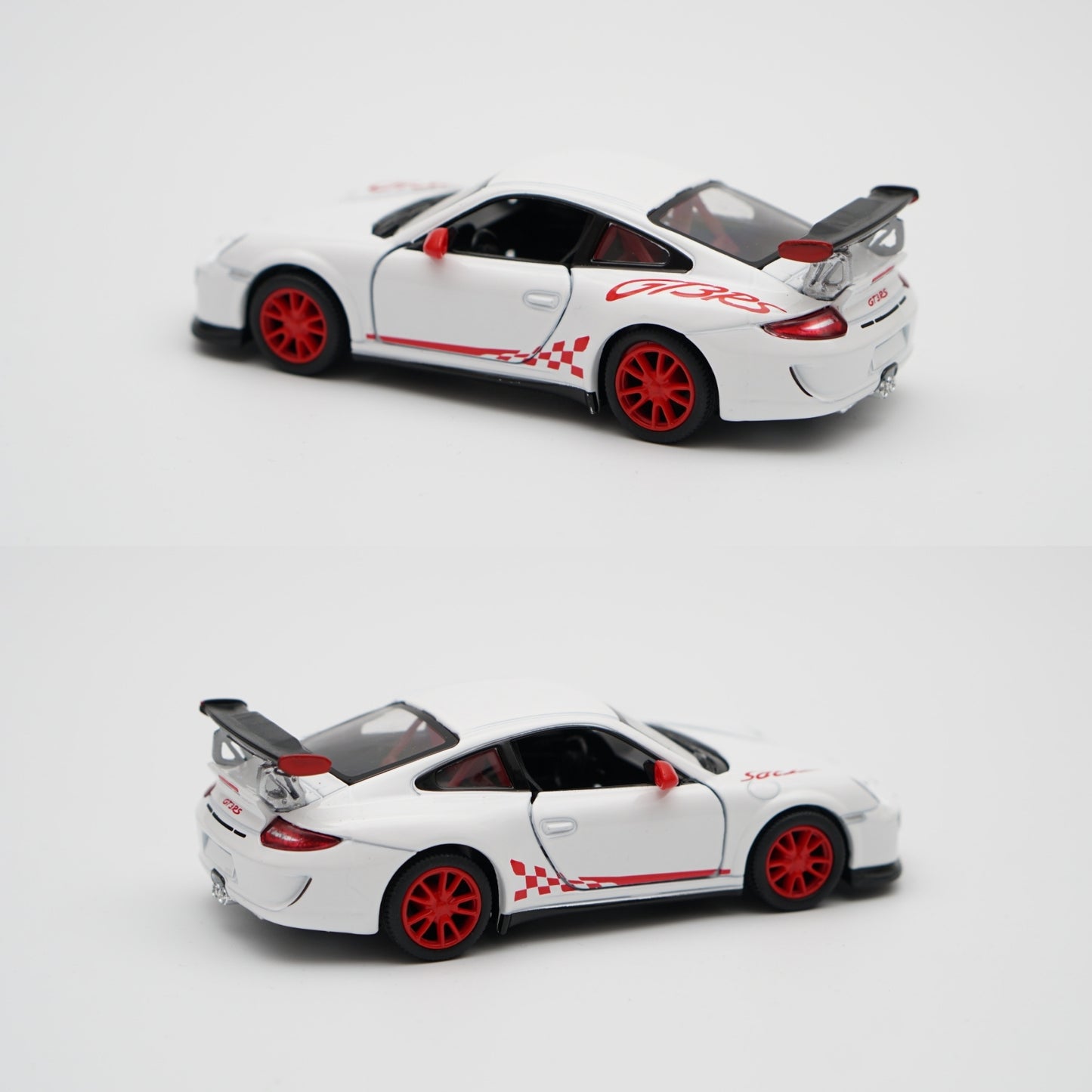 1:36 kinsmart 2010 Porsche 911 GT3 RS (White) - Kunju Vandi