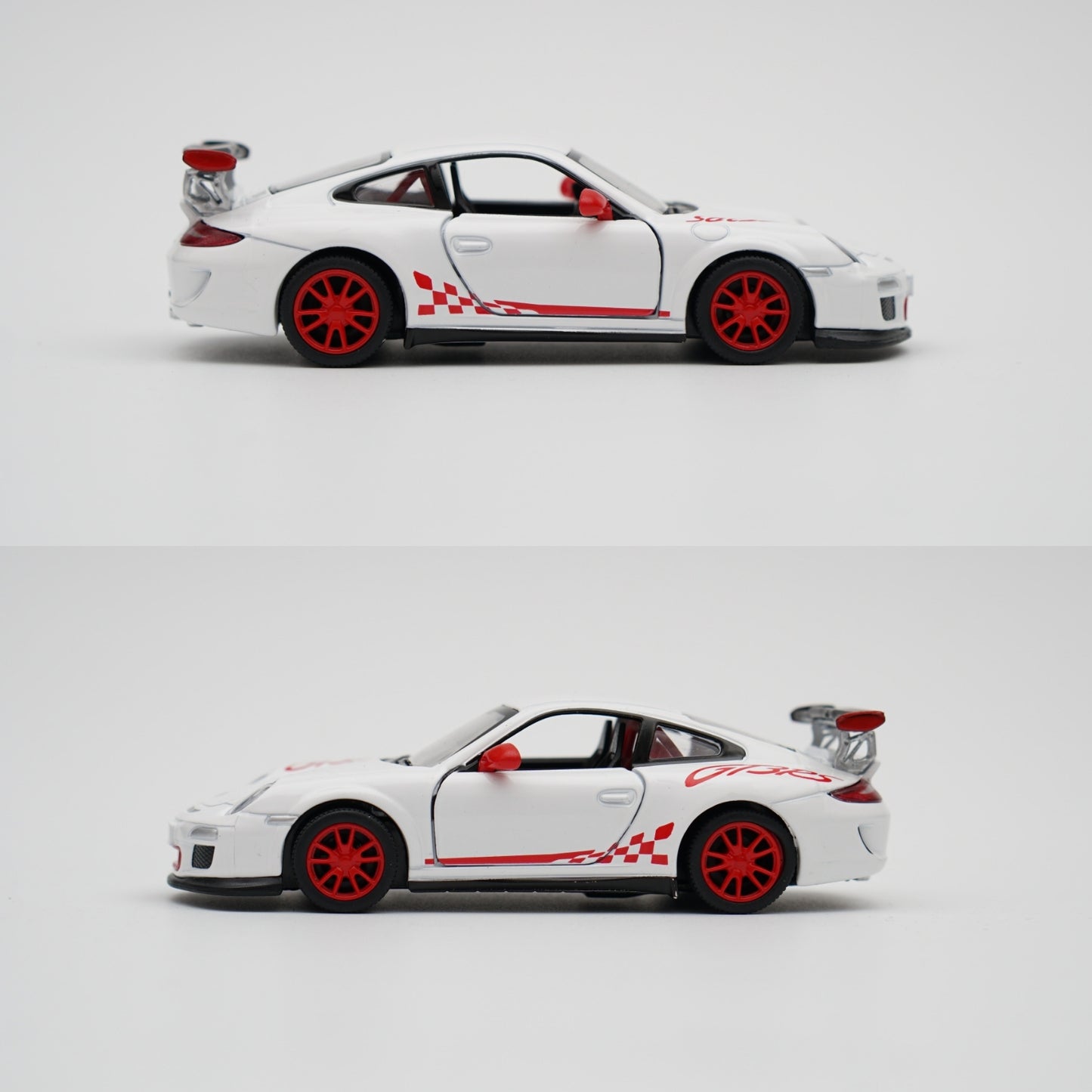 1:36 kinsmart 2010 Porsche 911 GT3 RS (White) - Kunju Vandi