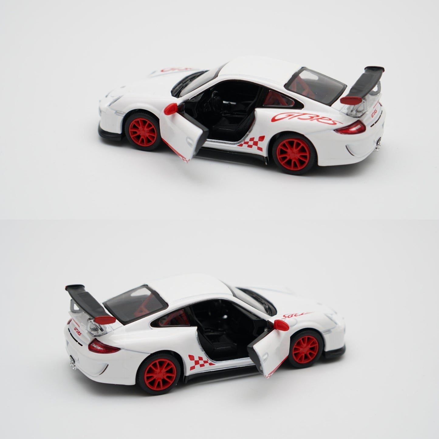 1:36 kinsmart 2010 Porsche 911 GT3 RS (White) - Kunju Vandi