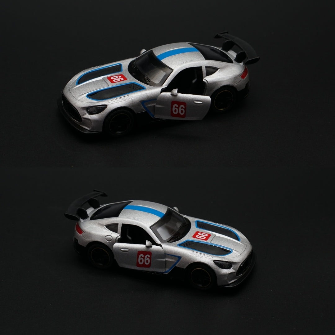 1:43 Amg Gt Metal Body Silver - Kunju Vandi