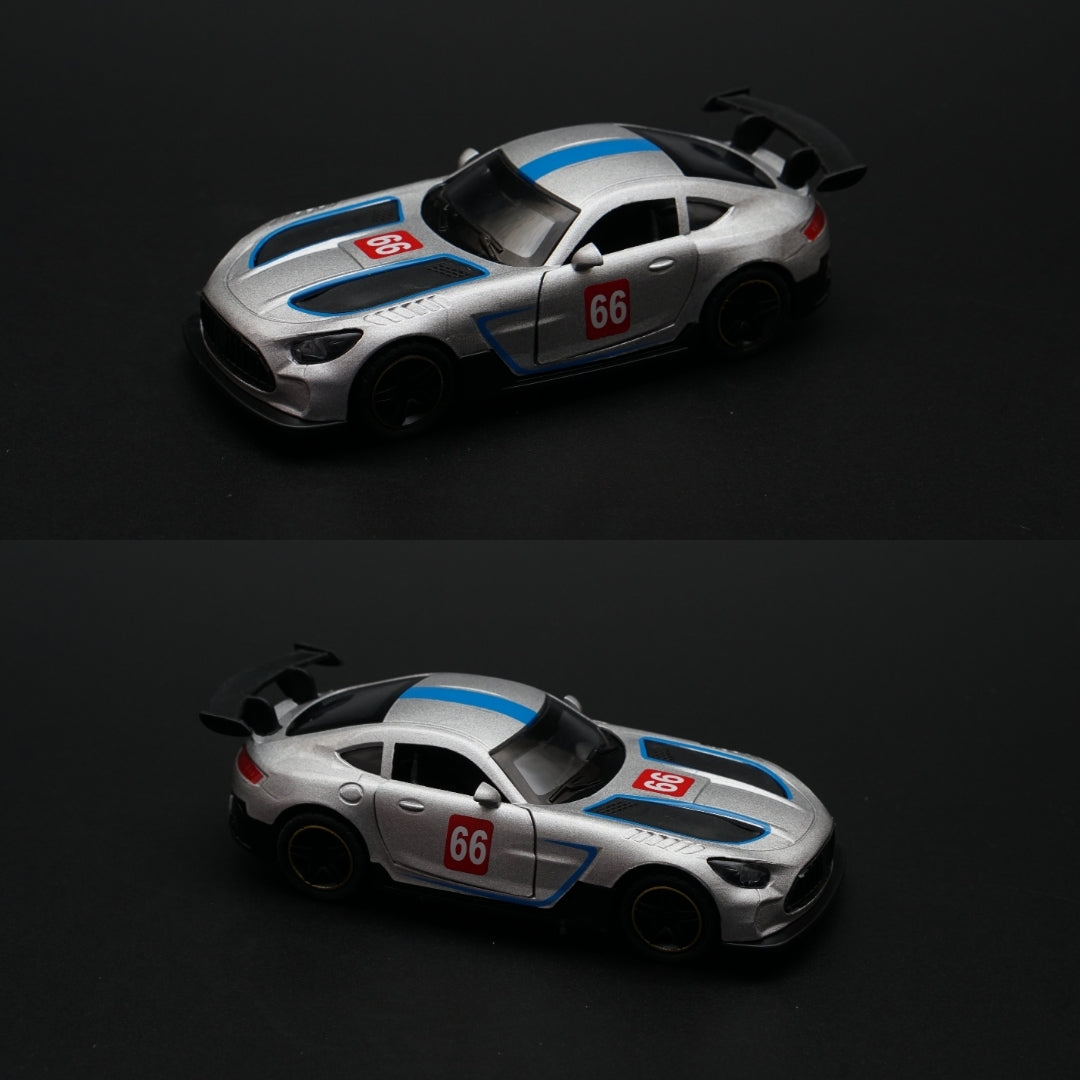 1:43 Amg Gt Metal Body Silver - Kunju Vandi