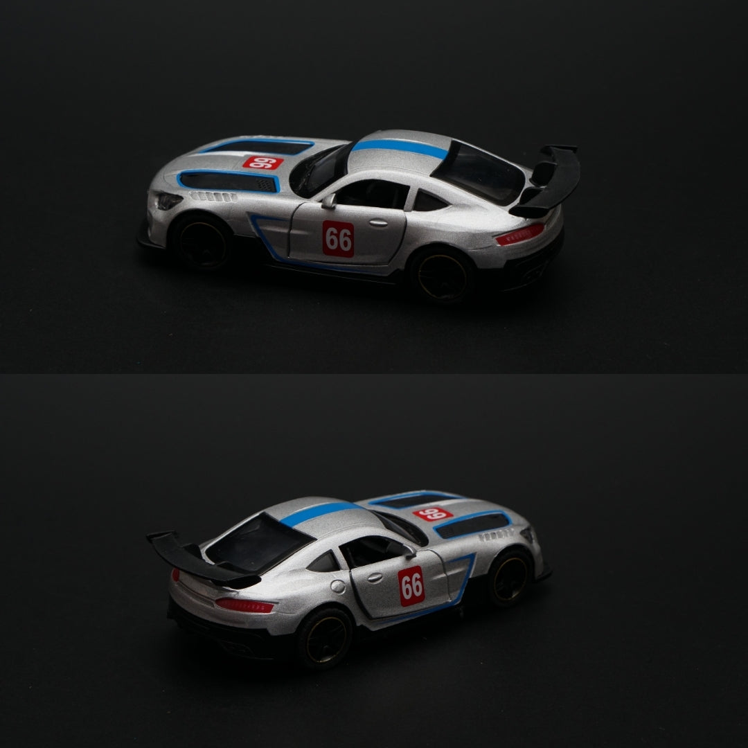 1:43 Amg Gt Metal Body Silver - Kunju Vandi