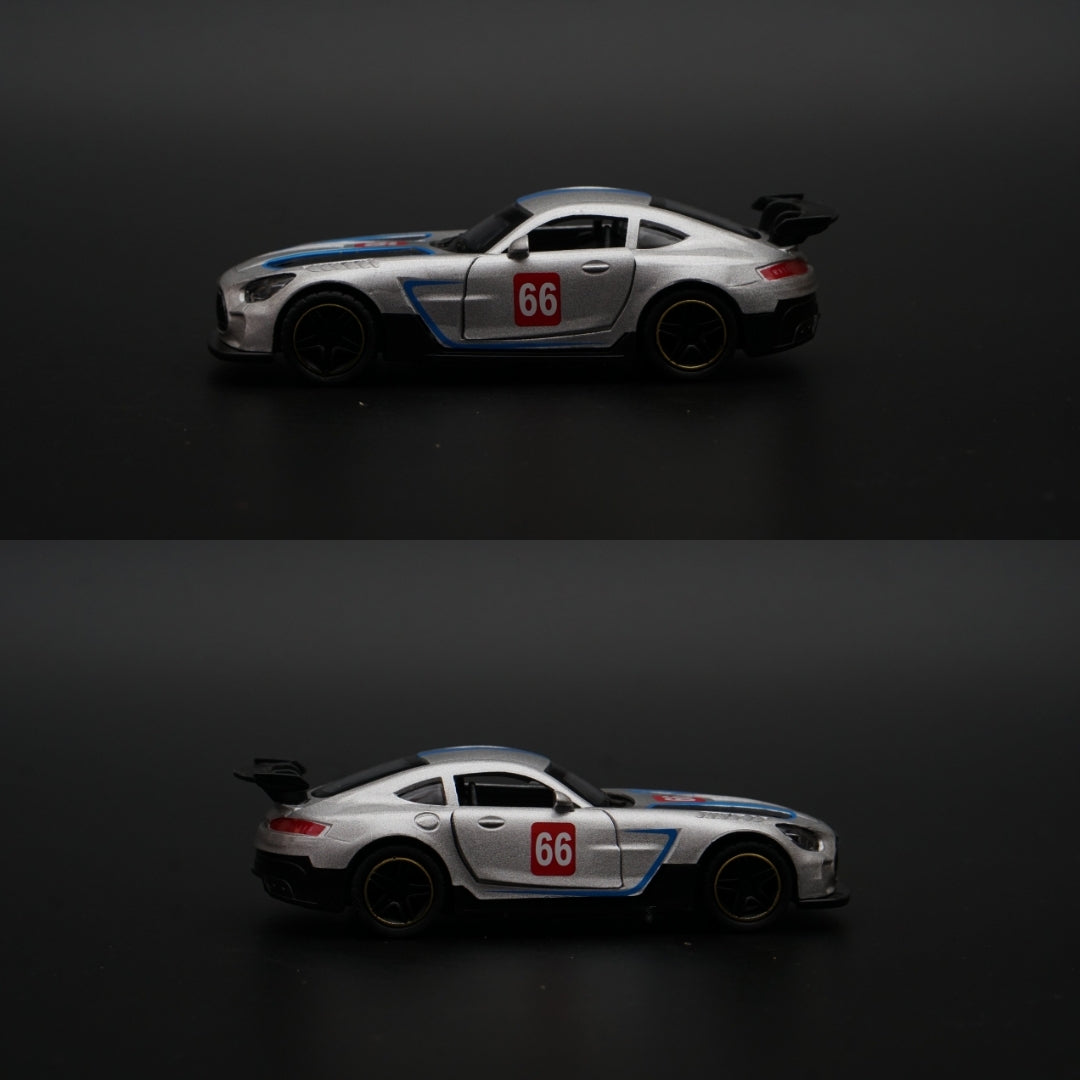 1:43 Amg Gt Metal Body Silver - Kunju Vandi