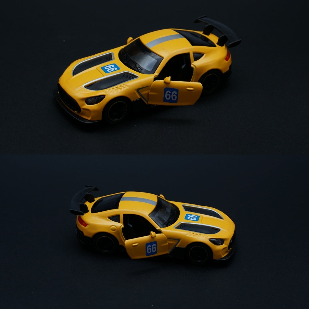 1:43 Amg Gt Metal Body Yellow - Kunju Vandi