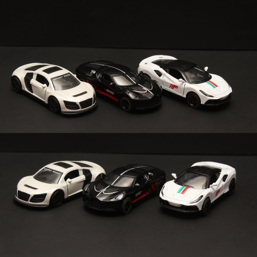 1:43 Audi , Bugatti , Ferrari Diecast Combo - Kunju Vandi