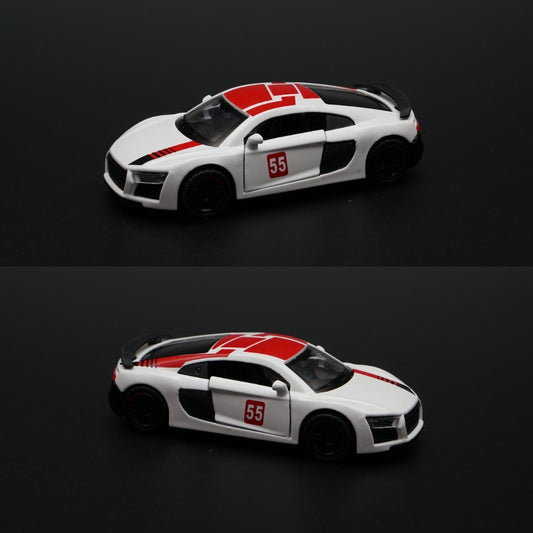 1:43 Audi R8 Metal Body White -  Kunju Vandi