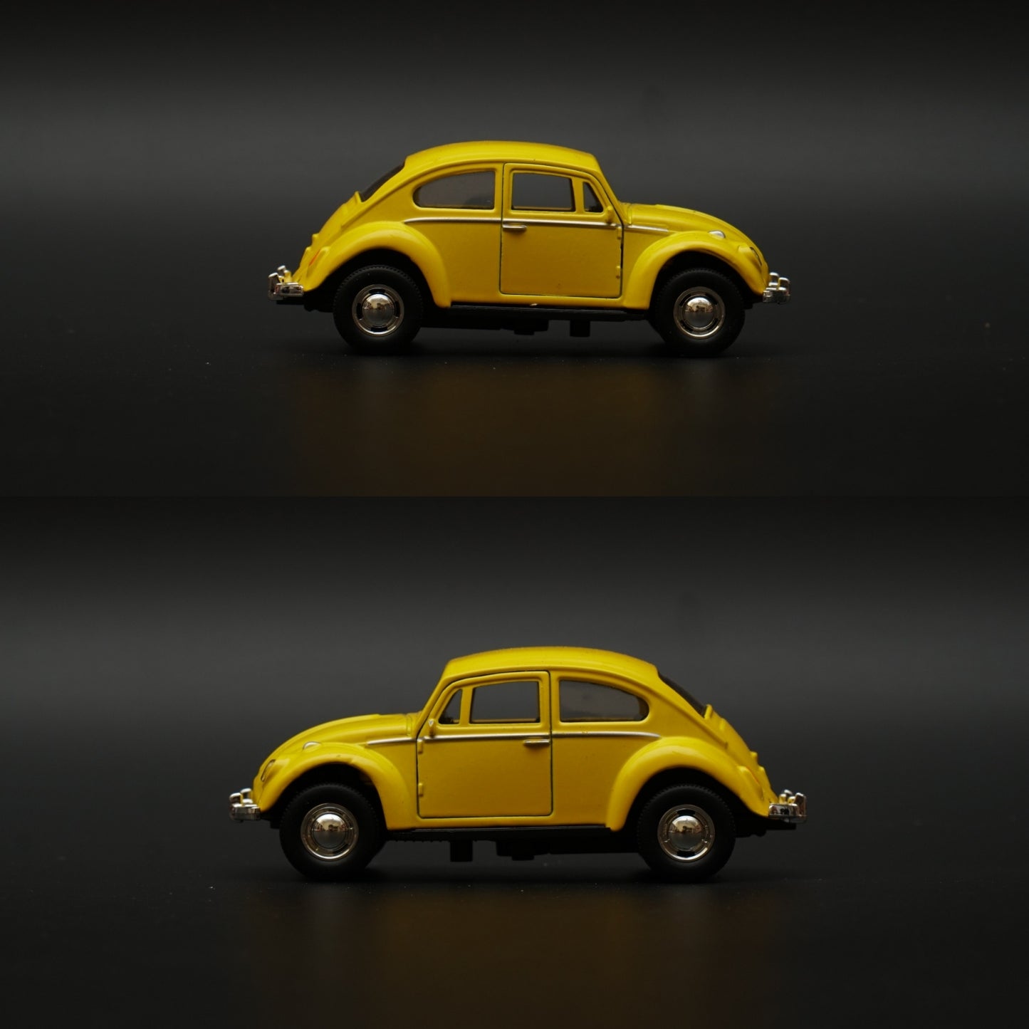 1:43 Beetle Metal Body Yellow Diecast - Kunju Vandi