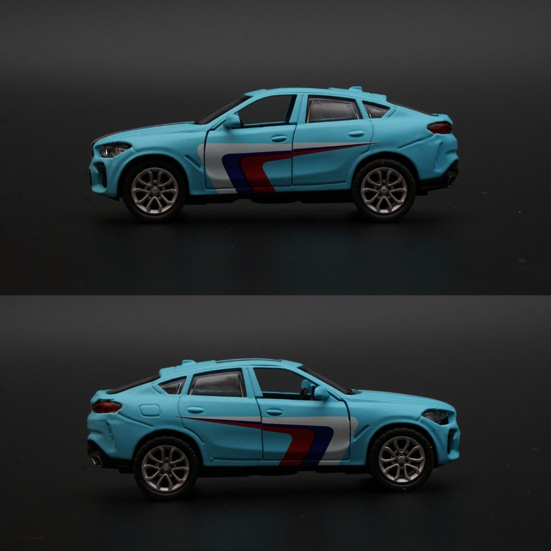 1:43 Bmw Diecast Blue strips - Kunju Vandi