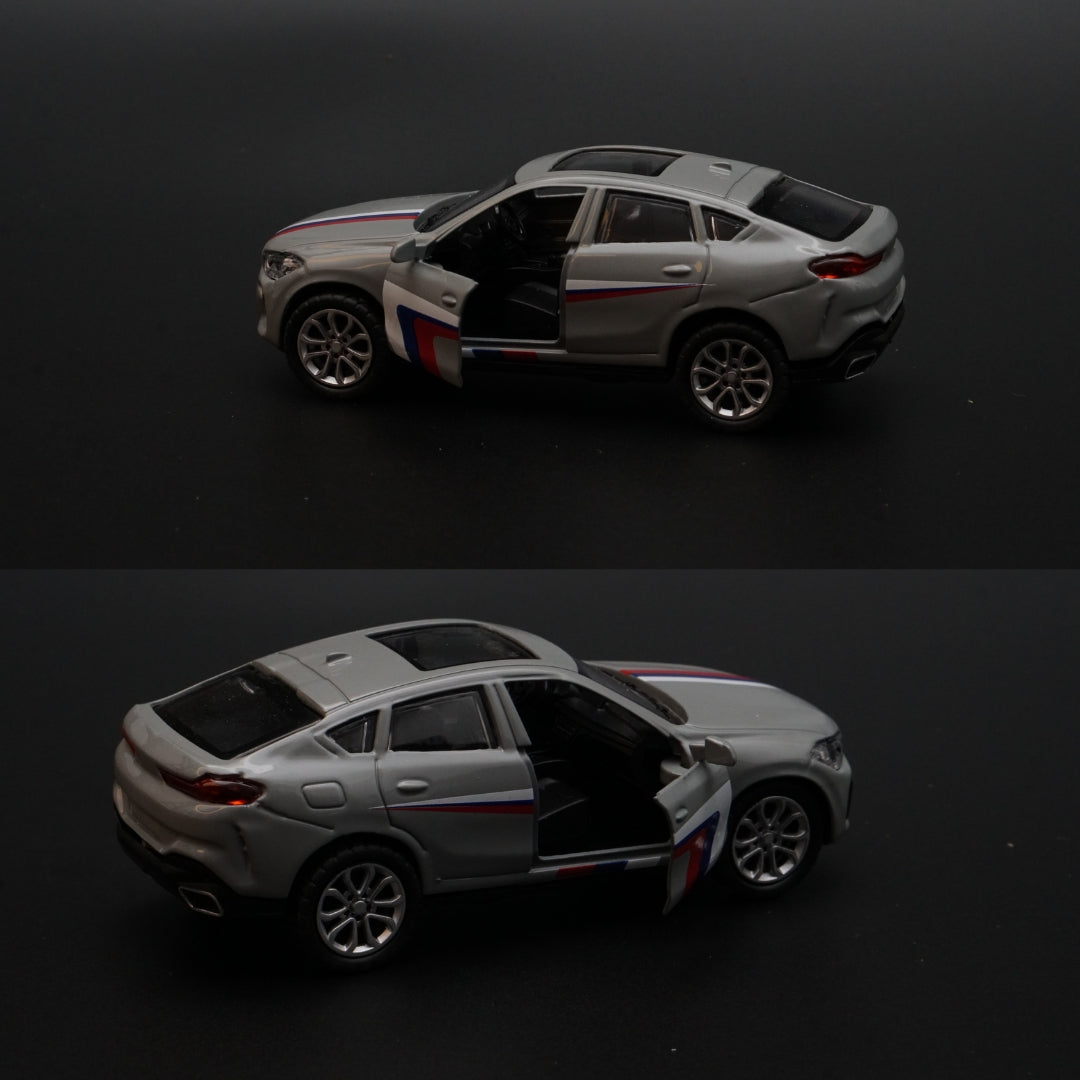 1:43 Bmw Diecast Grey Strips - Kunju Vandi
