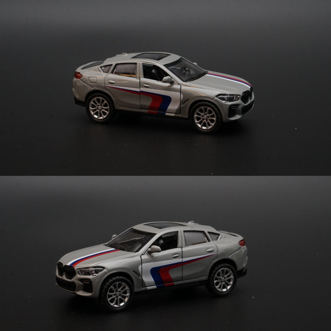 1:43 Bmw Diecast Grey Strips - Kunju Vandi